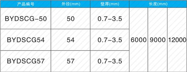 宁德钳压式声测管产品规格尺寸